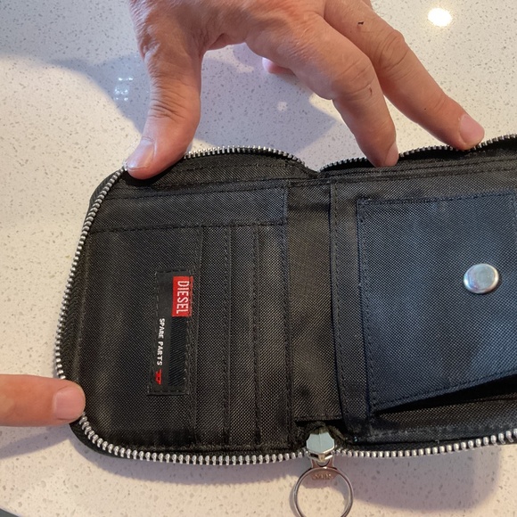 Diesel Aqua Spare Parts Zip Around Wallet - Picture 4 of 7